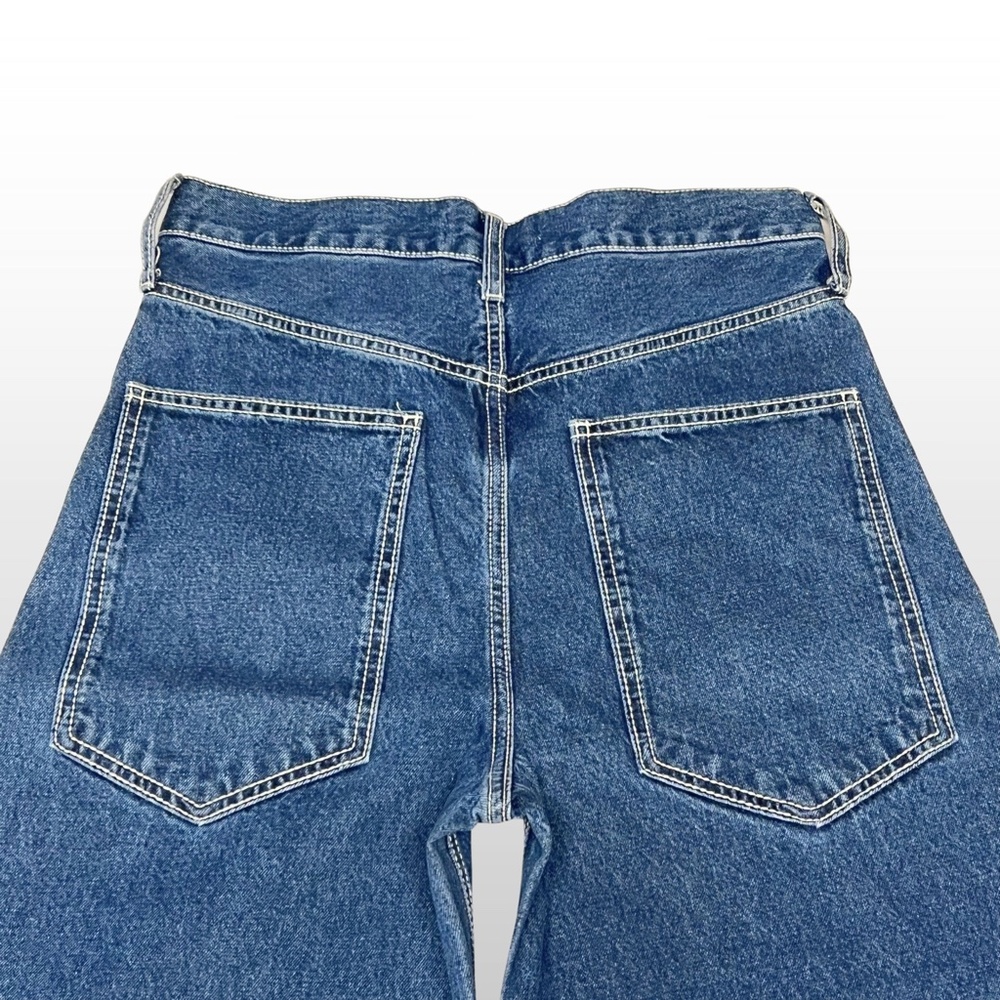 Zara Woman Premium Denim Size 6 Trinny High Rise Wide Leg Flare Blue Jeans NWOT - Picture 5 of 7